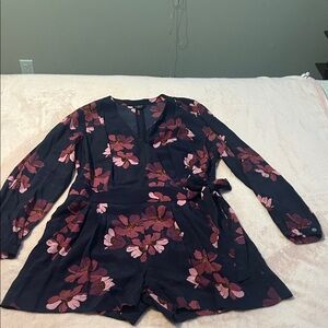 Long-sleeve Floral Ann Taylor Loft Romper